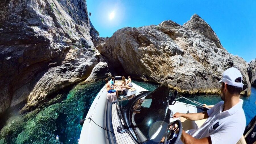 Skiathos: Private Lalaria Beach and Caves Speedboat Tour - Guides and Boat Handling: What You’ll Feel During the Day