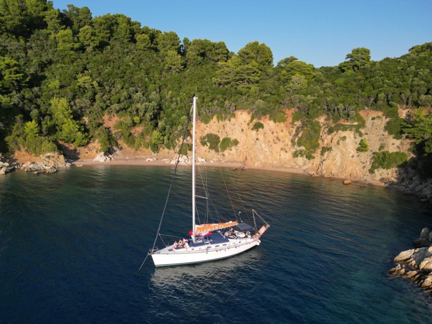 Skiathos: Private Sailing Trip with Lunch and Snorkeling - Dasia Blue Sea Cave: A Scenic Pause You Can Feel in the Sailing