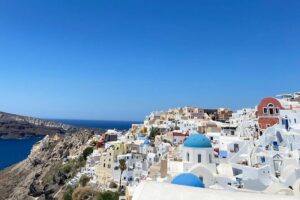 SKIP CABLE CAR® The Original Santorini Tour for Cruise Passengers - Finikia Blue-Dome Photos Without the Biggest Oia Crush