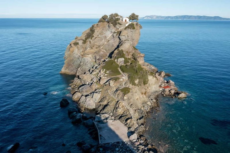 Skopelos: Island Tour, Mamma mia chapel & beaches - Agios Ioannis Kastri and the famous chapel climb