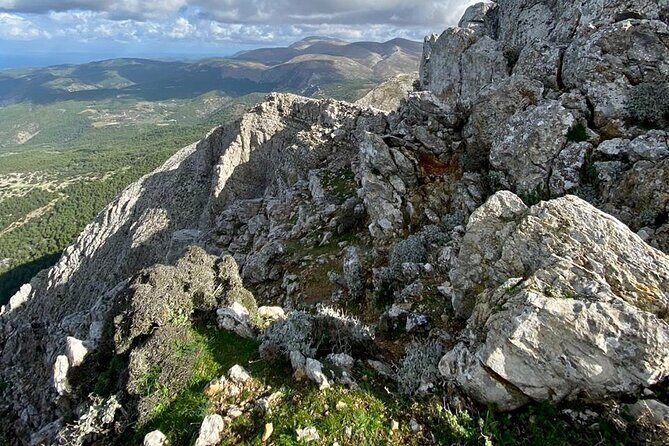 Small Group Hiking on Mount Akramitis in Rhodes - The Descent: A Stony Path and the Knees Test