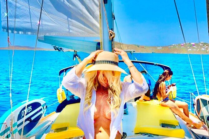 Small group,pass by Delos,swim in Rhenia,snap LVenice, free trans - Why this sail is a smarter use of your Mykonos hours