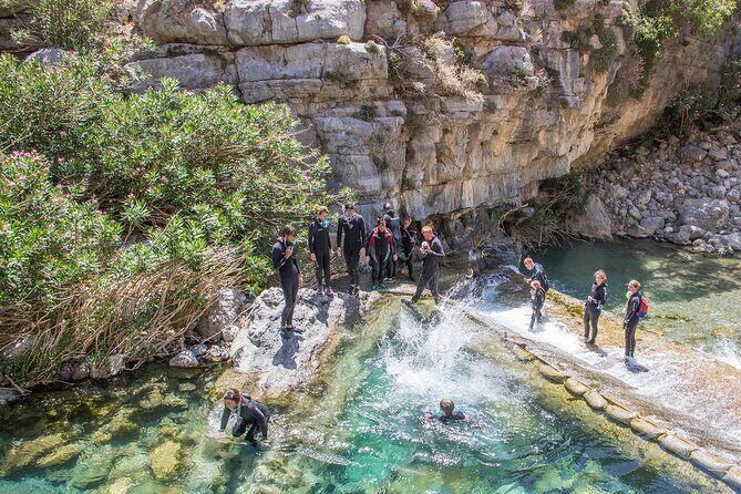 Snorkeling Trip to Kourtaliotiko Gorge Waterfalls, Plakias, Crete - Wetsuits, snorkel gear, and that first lagoon moment