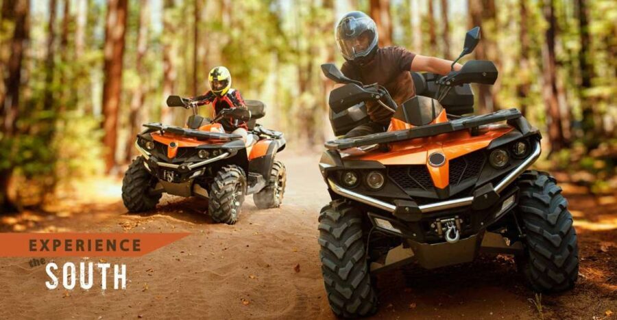 South Rhodes: ATV Quad Guided Tour 2 or 1 person on 1 Quad - The 3.5-hour South Rhodes plan: pickup, briefing, ride, swim, repeat