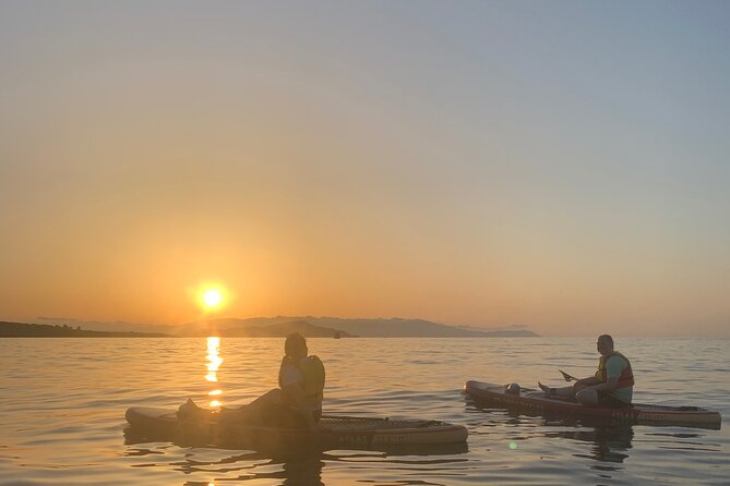 Stand-up Paddleboard Sunset Experience Chania Crete (tour) - The swim break in the warm sea