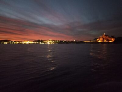 Sunset boat trip from Corfu Town to Mouse Island - Corfu Town’s fortresses from the water