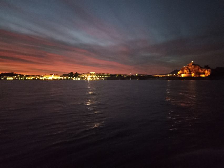 Sunset boat trip from Corfu Town to Mouse Island - Corfu Town’s fortresses from the water