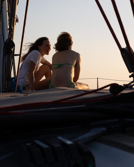 Sunset cruise from Naxos Island - Crew experience and small-group comfort on board