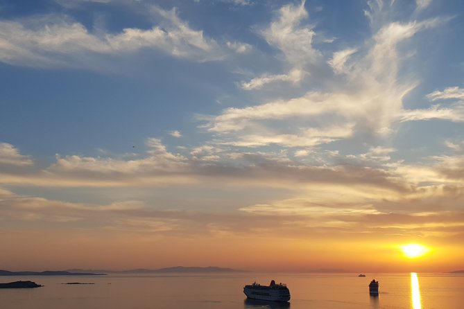 Sunset cruise to Rhenia& Little Venice with transfer - Little Venice and the windmills at sunset