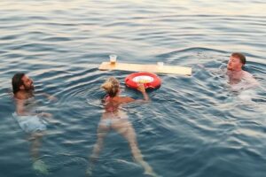 Sunset Cruise with a Swimming Stop at Kalithea Bay - The best part: sunset views from deck time