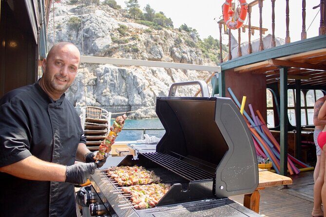 Sunset Cruise with Greek BBQ & Unlimited Aperol Spritz, Beer Wine - What you’re paying for on this Rhodes sunset cruise