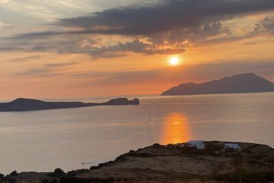 Sunset e-bike tour Milos Highlights with Greek Mezes - The Ancient Roman Theater and Venus of Milos
