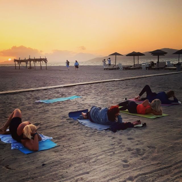 Sunset Pilates on Tigaki Beach - The beach conditions you should plan around
