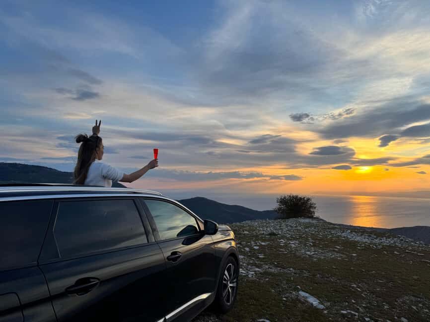 Sunset Safari in Thassos with free refill prosecco & fruits - Picnic with chilled Prosecco and fresh fruits