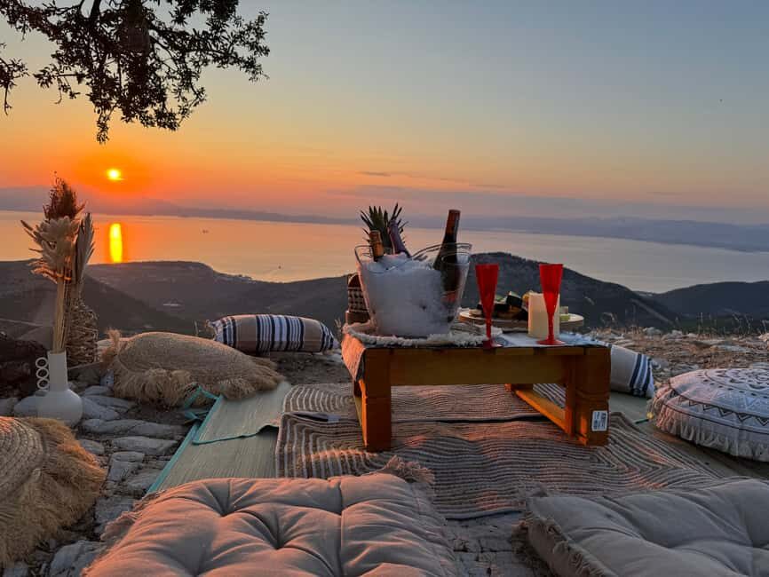 Sunset Safari in Thassos with free refill prosecco & fruits - Optional tavern dinner: when to add it