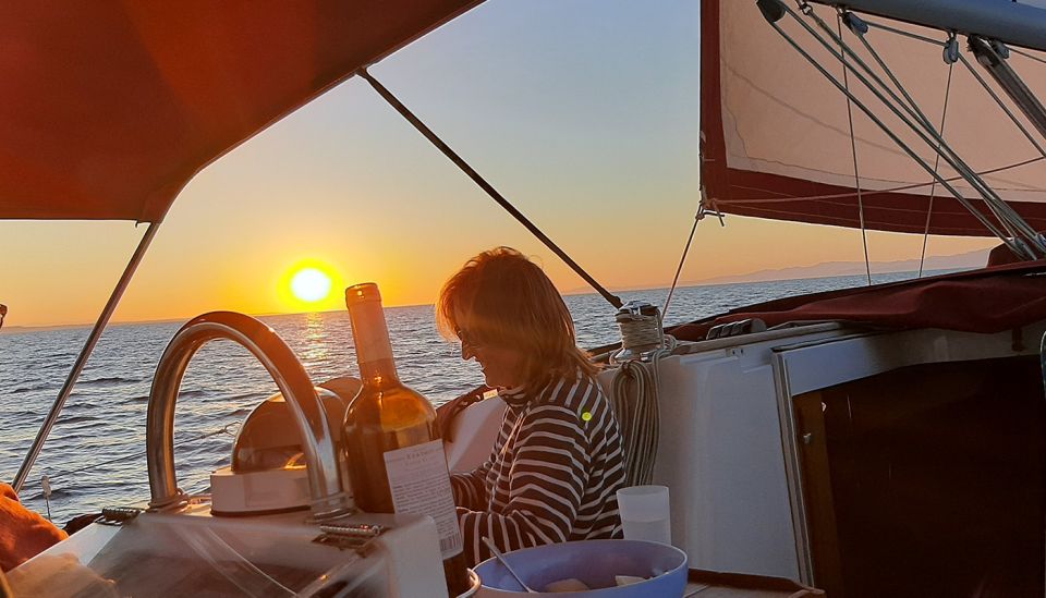 Sunset Sailing Cruise in Halkidiki - Wine, fruit, and the slow turn toward sunset