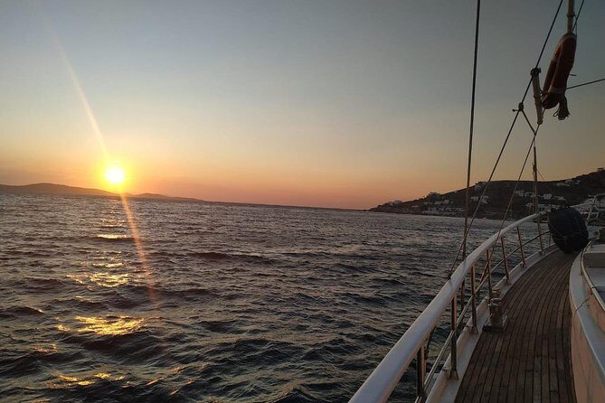 Sunset South Coast Sail Cruise with lunch,drinks, optional transfer - Where you swim: the Super Paradise Beach stop and what to expect