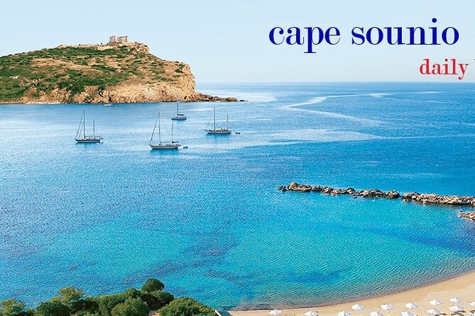 Sunset & swimming at Cape Sounio, Poseidon temple - Cape Sounio and the Temple of Poseidon