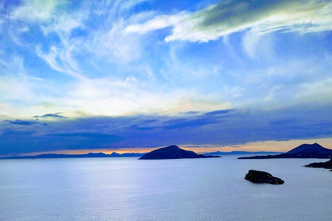 Sunset & swimming at Cape Sounio, Poseidon temple - What the small group changes