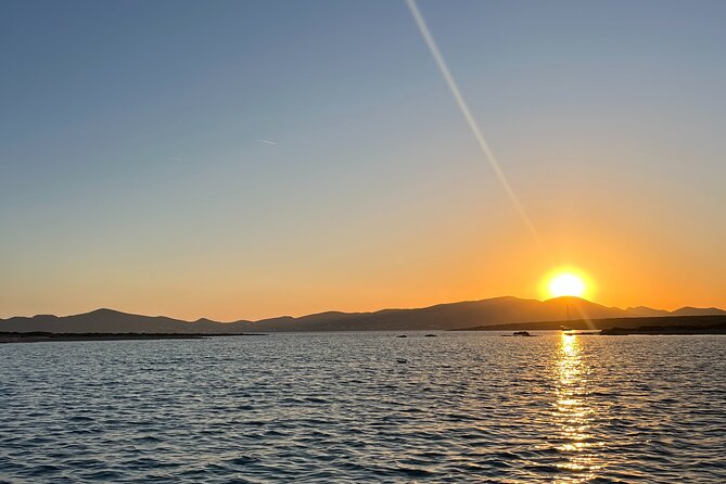 Sunset Tour Around Antiparos | Private Boat Tour - Sunset, music, wine, and local cheese