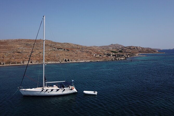 Sunset Tour with Nadia K to Delos and Rhenia Island from Mykonos - Rhenia gives the afternoon a swim stop