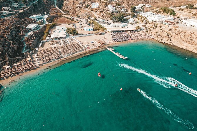Super Paradise Beach Mykonos Seaside Sunbed (2nd row) - Swimming, sand, and the feel of the beach