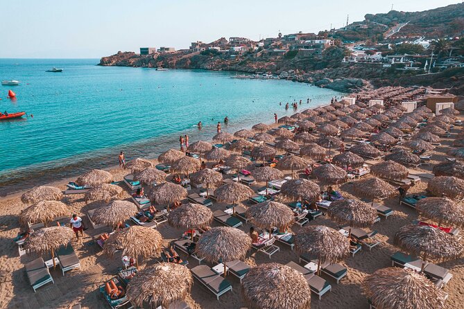 Super Paradise Beach Mykonos Seaside Sunbed (5th, 6th & 7th row) - Getting to Super Paradise Beach
