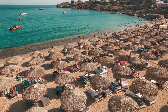 Super Paradise Beach Mykonos Seaside Sunbed (5th, 6th & 7th row) - Useful details to pack and plan