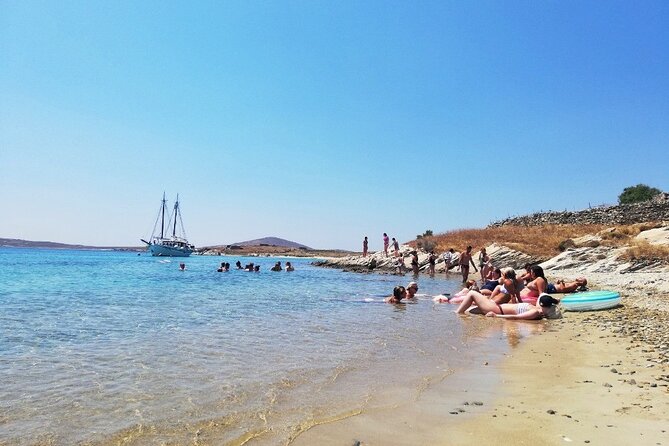 Swim and Fun at Rhenia and Iconic Views! - Sailing back toward Little Venice at sunset