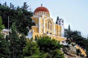Symi Island | 2 Hours of Guided Tour with E-Bikes - Stop 1: Symi Village Castle Viewpoints for Harbor Photos