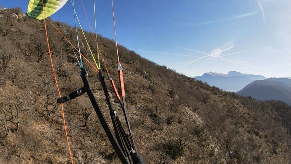Tandem paragliding above ionian sea syvota - Taking to the sky above the Ionian Sea