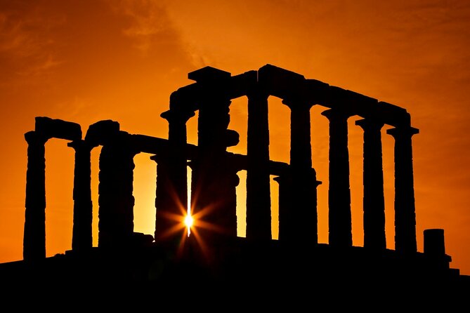 Temple of Poseidon sunset @ Cape Sounio (And dinner time) - The Athens Riviera ride makes the outing feel like more than a transfer