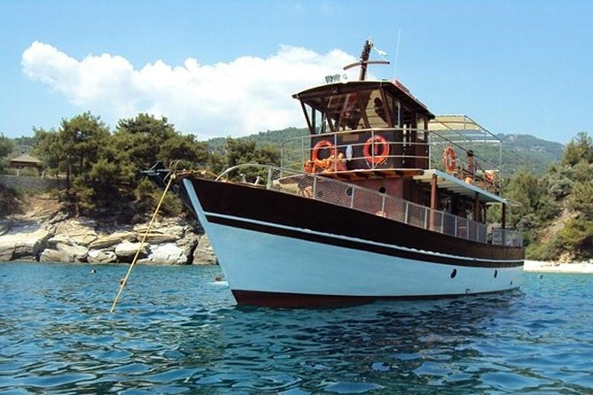 Thassos Boat Trip - Archangelos Monastery from the water