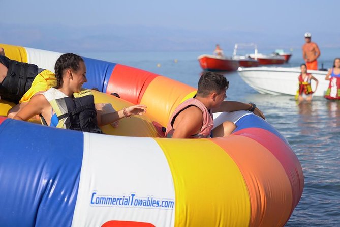 The Twister Tubing Ride - Corfu Sidari Watersports - Seven minutes of spins, spray, and wave jumps