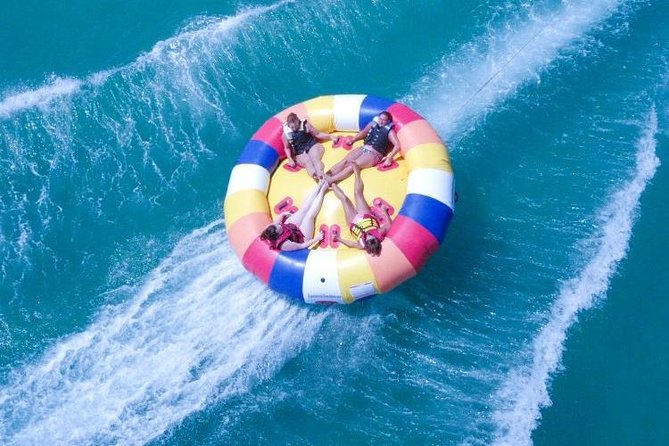 The Twister Tubing Ride - Corfu Sidari Watersports - Life jacket first, then hold on