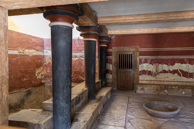 The valley of Zeus (Olive oil, wine tasting)-Knossos palace tour - Knossos Palace Stop: Frescoes, the Royal Residence, and a Skip-the-Line Entrance