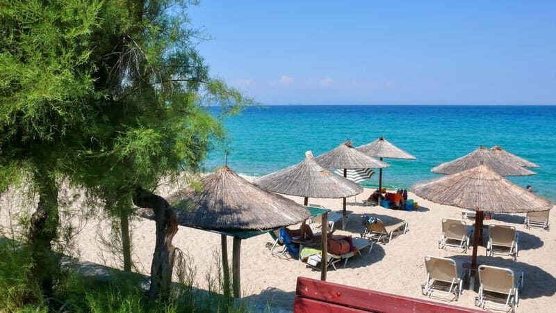Thessaloniki: Halkidiki, Arnaia, Ierissos – Swim & Tasting - What’s included (and what’s not) for comfort and sanity