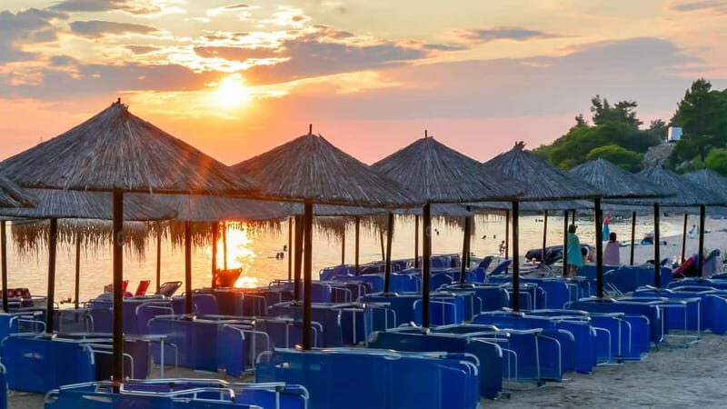 Thessaloniki: Halkidiki/Sithonia Swim, Sunset & Olive Tour - Kalogria Beach time: plan for sun, water, and real breaks
