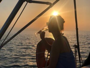 Thessaloniki Sunset Cruise departing from Nea Michaniona - The first hour: photo stop, aperitif, and sailing out of port