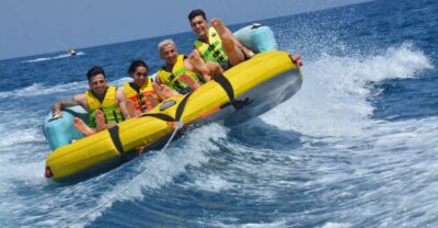 Thrill Waves Tubing at Perivolos Beach, Santorini - Choosing between the three sea sofas