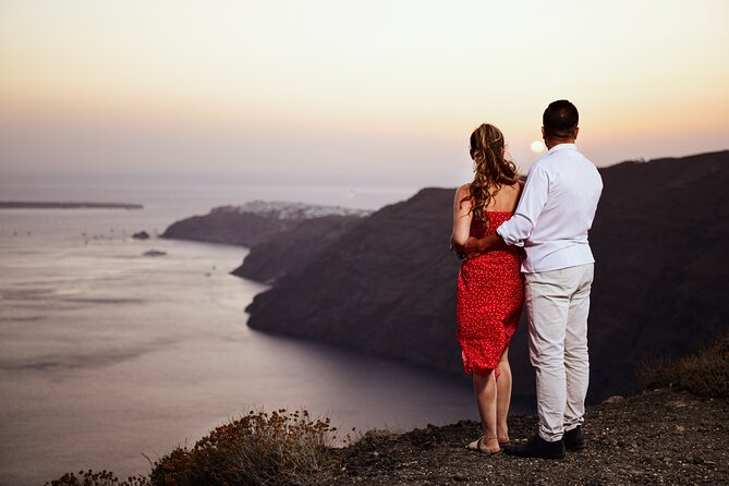Timeless Memories: Your Exclusive Santorini Photo Session - Finding the classic blue-domed backdrops