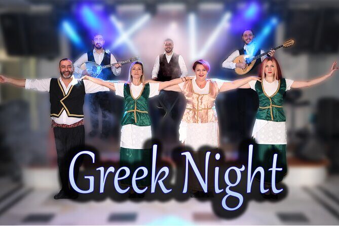 Traditional Greek Night live Music & Dinner Show in Santorini - The evening flow: doors open, buffet starts, and the show ramps up