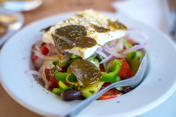 Traditional Tastes of Santorini Food Tour - Emporio fortress and a proper coffee break