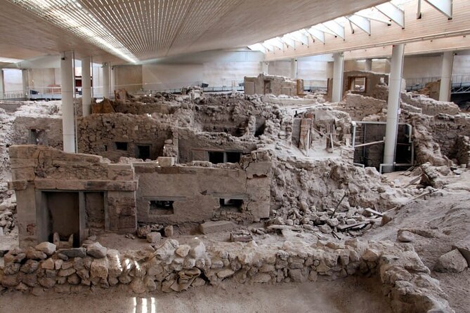 Traditional Villages & Akrotiri Excavations: Private Tour - Private transport, pickup, and cruise ship timing