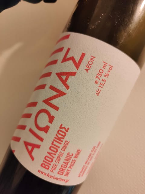 Ultimate Tasting of the Volcanic Wines of Greece - Six glasses and a map of volcanic Greece