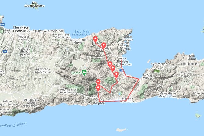 Uncharted East Crete & Local Secrets Private Tour from Heraklion - Ierapetra and the Libyan Sea finish