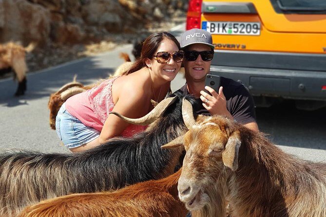 VIP Luxury Private Tour - Full Day - 4x4 Excursion with LandRover - Caves and gorge swimming: Milatos Cave, Richtis Gorge, and the Cave of Zeus climb
