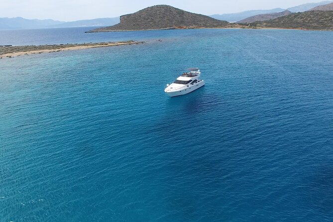 Vip Motor Yacht Charter-17 meter-10 Guest-Half day or Sunset trip - Cruising the coves of Elounda and Mirabello Bay