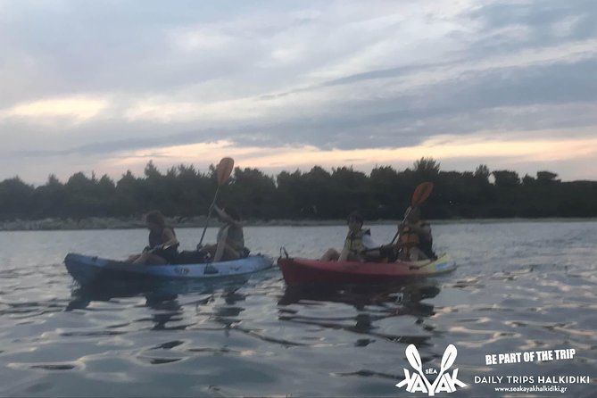 Vourvourou Sunset Sea Kayak Trip - First stop: Diaporos Island swimming and snorkeling