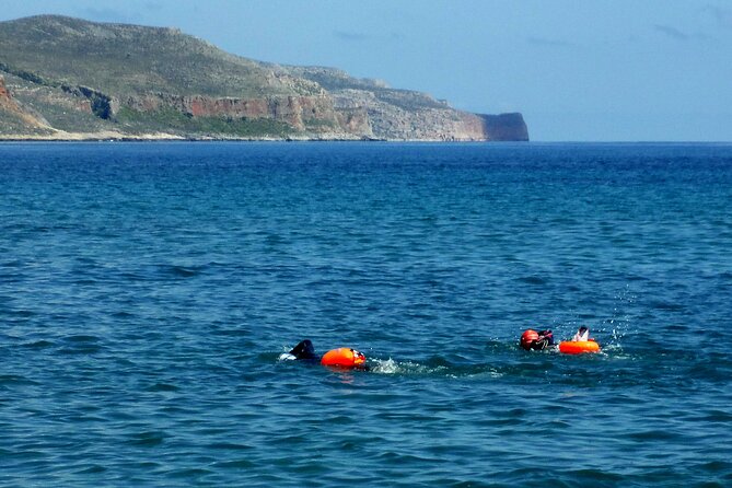Wild swimming and Hiking in West Crete - The swim: open water with useful support